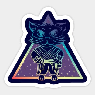 Rainbow Star-cat Sticker